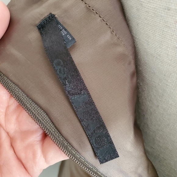 ASOS Black Label Khaki Leather Insert Strapless Dress - Picture 10 of 12